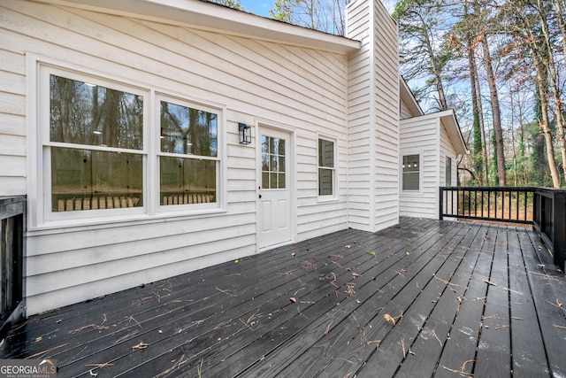 view of wooden terrace