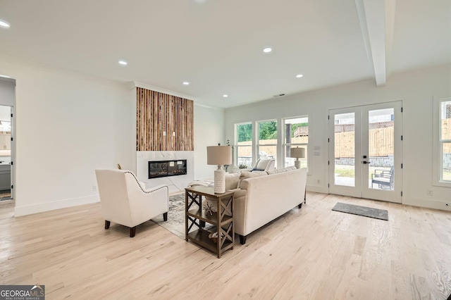 interior space featuring recessed lighting, an inviting chandelier, and wood finished floors