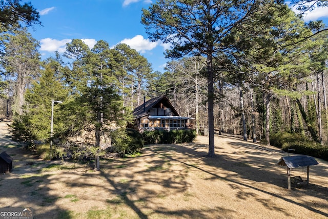 view of chalet / cabin