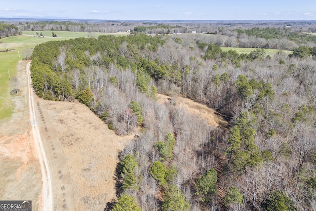 drone / aerial view featuring a rural view