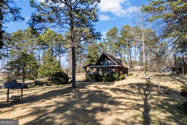 view of side of property