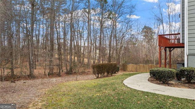 1657 Stilesboro Ridge Dr, Kennesaw, GA 30152 - view of yard featuring a deck
