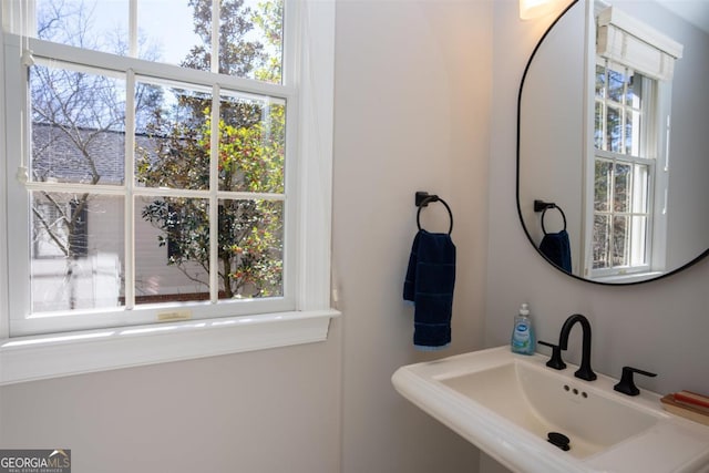 bathroom with a sink