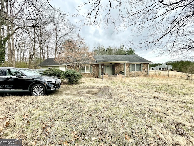 view of front of property with stone siding