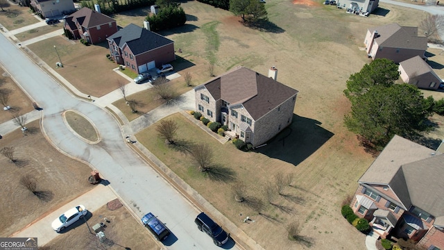 bird's eye view with a residential view