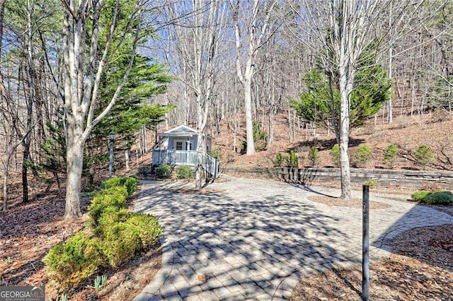 surrounding community with stairs