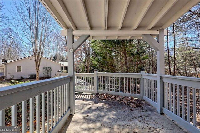 185 Starlight Dr, Sautee Nacoochee, GA 30571 - view of patio / terrace with a porch