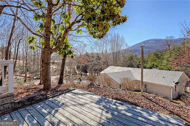 185 Starlight Dr, Sautee Nacoochee, GA 30571 - deck with a mountain view