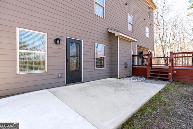 view of patio / terrace featuring a deck