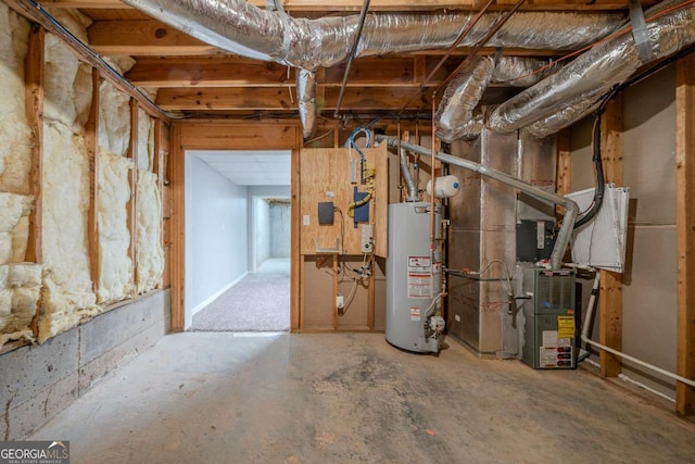 4570 Thicket Trl, Snellville, GA 30039 - unfinished below grade area with water heater