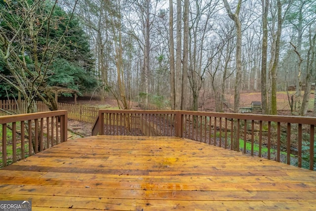 4570 Thicket Trl, Snellville, GA 30039 - view of wooden deck