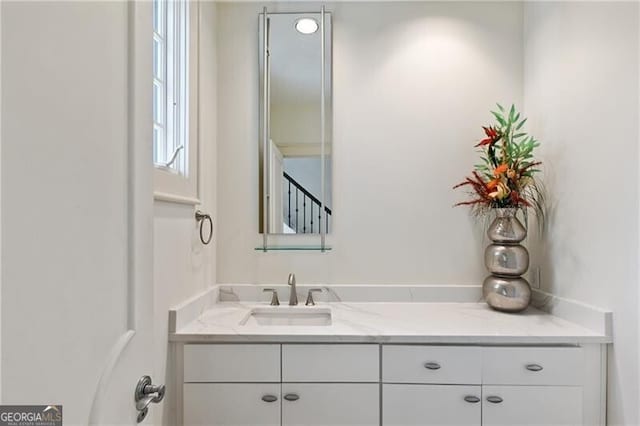 bathroom featuring vanity