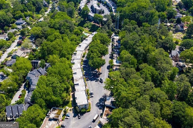 aerial view featuring a residential view