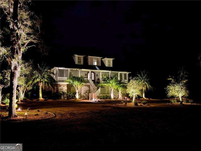 174 Bartram Way, Waverly, GA 31565 - view of front facade with stairs