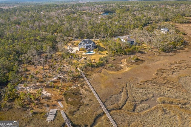 aerial view with a view of trees