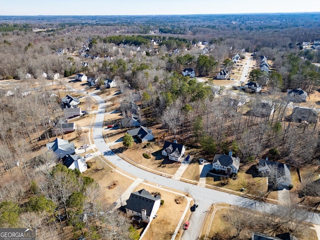 drone / aerial view with a residential view