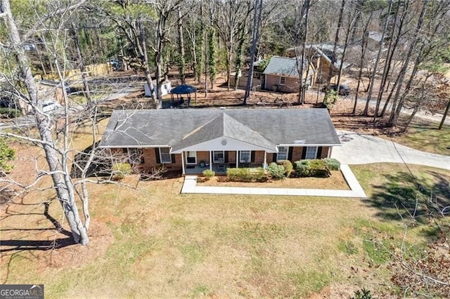 birds eye view of property