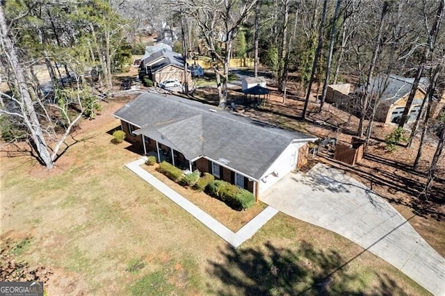 birds eye view of property