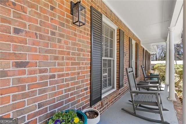 view of patio / terrace with covered porch