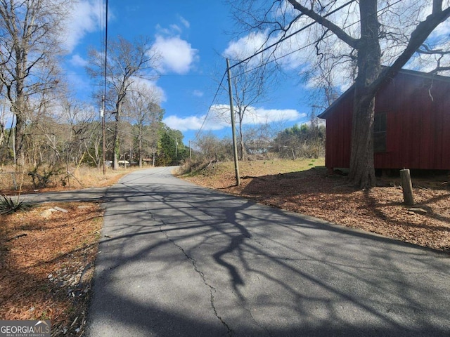 view of road