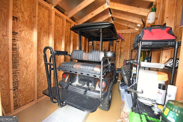 view of storage room