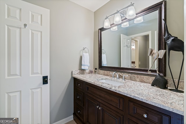 bathroom featuring vanity