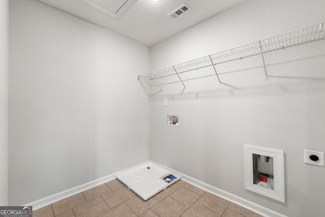 1295 Stonewood Field Rd, Watkinsville, GA 30677 - laundry area featuring hookup for a washing machine, hookup for an electric dryer, and tile patterned flooring