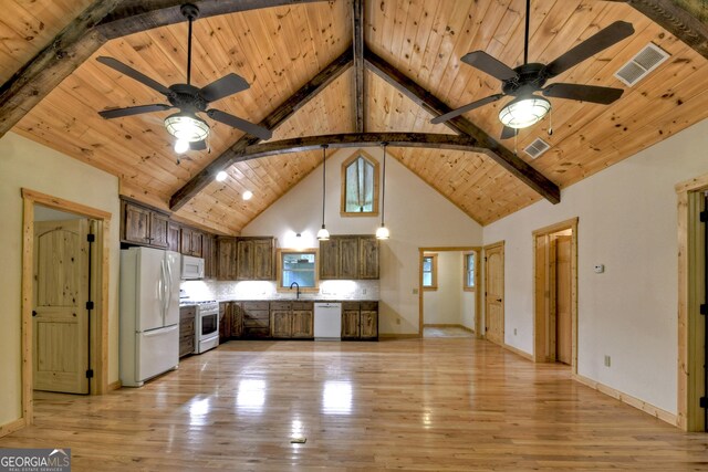 658 Dover Falls Trl, Ellijay, GA 30540 - unfurnished sunroom with a ceiling fan