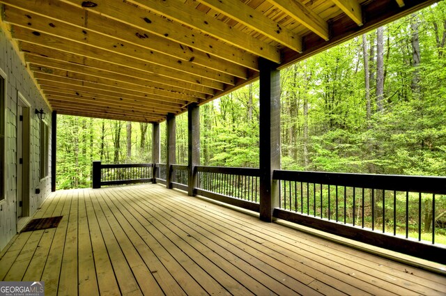658 Dover Falls Trl, Ellijay, GA 30540 - bedroom featuring high vaulted ceiling, wooden ceiling, and hardwood / wood-style flooring