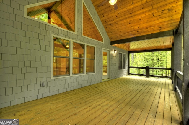 658 Dover Falls Trl, Ellijay, GA 30540 - bedroom with wood ceiling, light wood-type flooring, visible vents, connected bathroom, and baseboards
