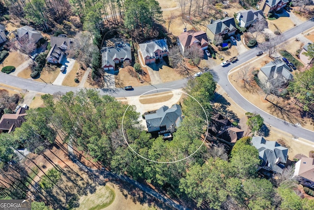 drone / aerial view featuring a residential view