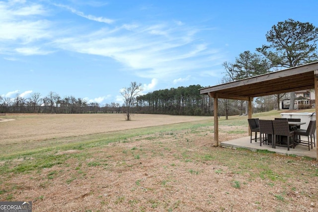 view of yard with a patio