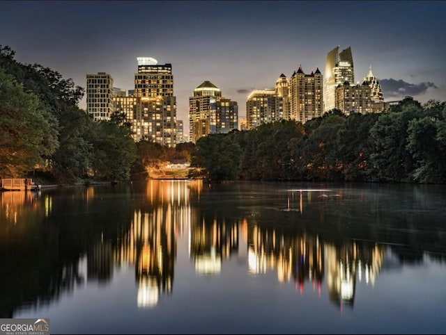 water view with a city view