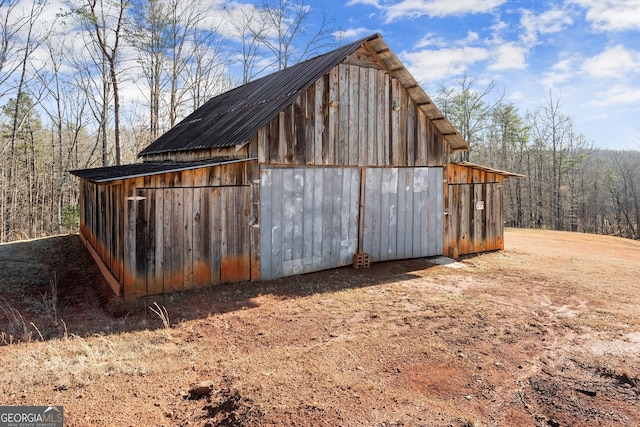 view of outbuilding featuring an outbuilding