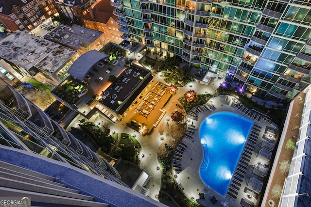943 Peachtree St NE Unit 2009, Atlanta, GA 30309 - aerial view featuring a view of city