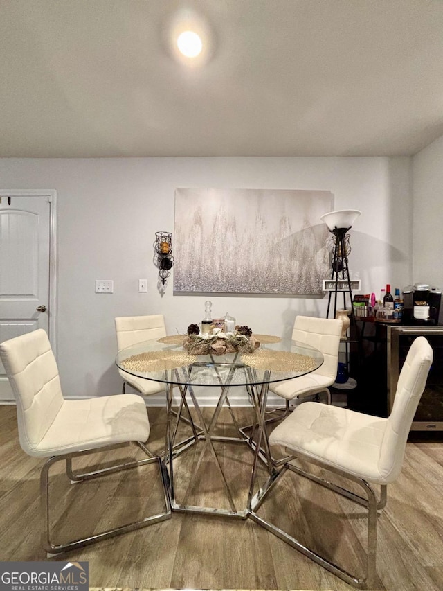 dining room featuring wood finished floors