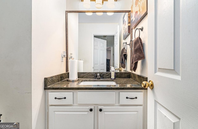 bathroom featuring vanity