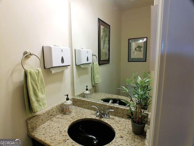 bathroom with vanity