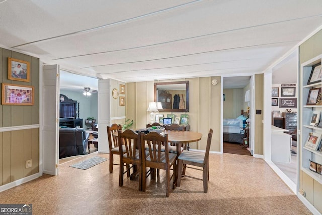 view of dining room