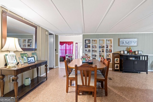 view of dining area