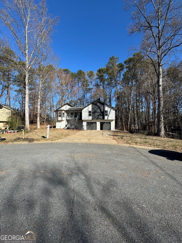 exterior space with a garage and driveway