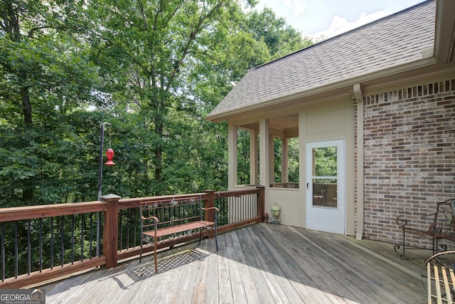 8440 Woodland Brooke Trl, Cumming, GA 30028 - view of wooden terrace