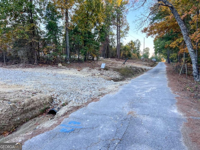 view of road