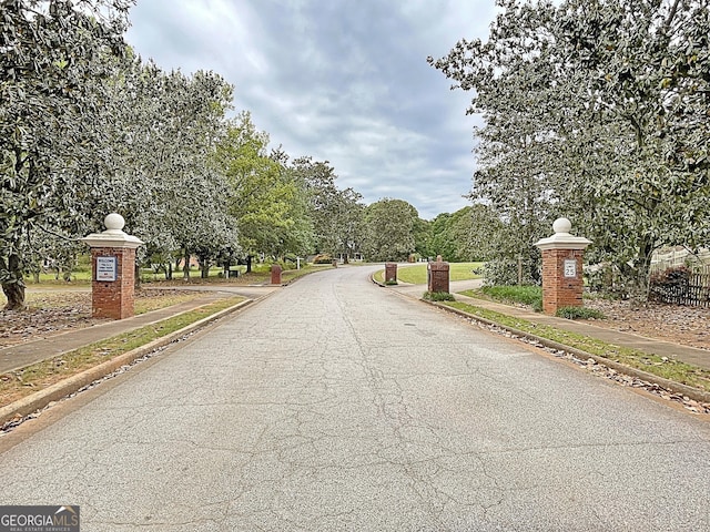 view of street featuring sidewalks