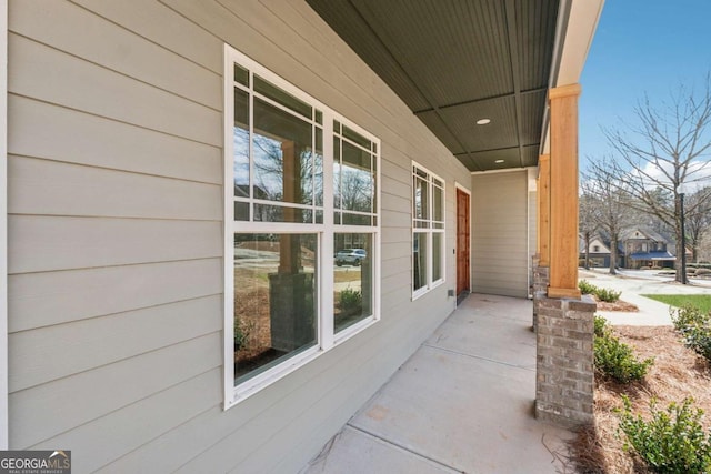 view of patio / terrace featuring covered porch