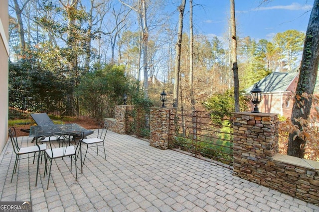 view of patio / terrace with outdoor dining space