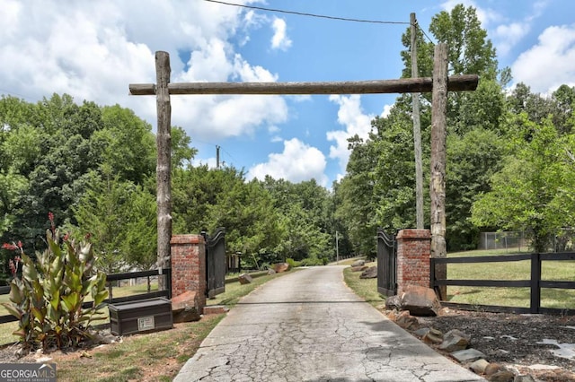 view of road