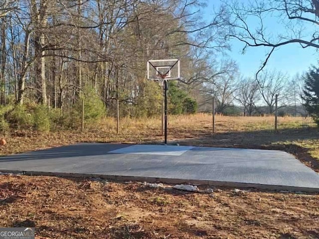 view of sport court with basketball court