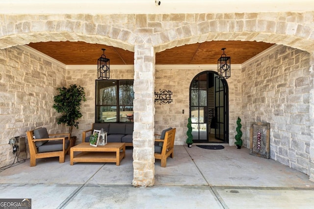 2634 Greenes Ln, Powder Springs, GA 30127 - view of patio / terrace with an outdoor hangout area