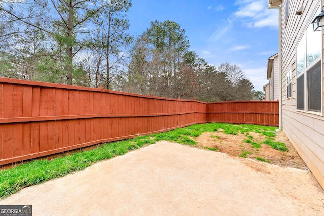 view of patio / terrace featuring a fenced backyard